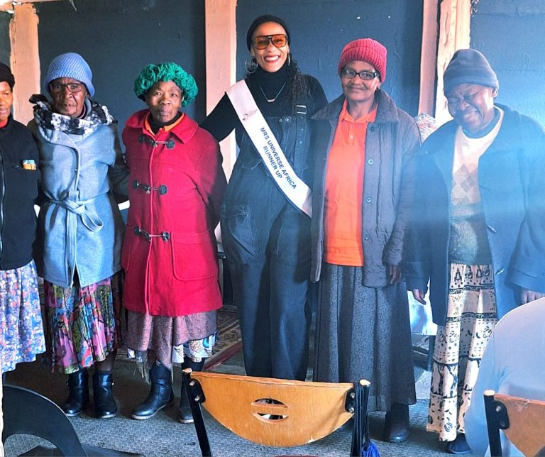 BCRMAG | Mrs Universe Africa Runner-Up Ntibi Papa Brings Hope and Warmth to Elderly Residents in Kagiso Ext 12